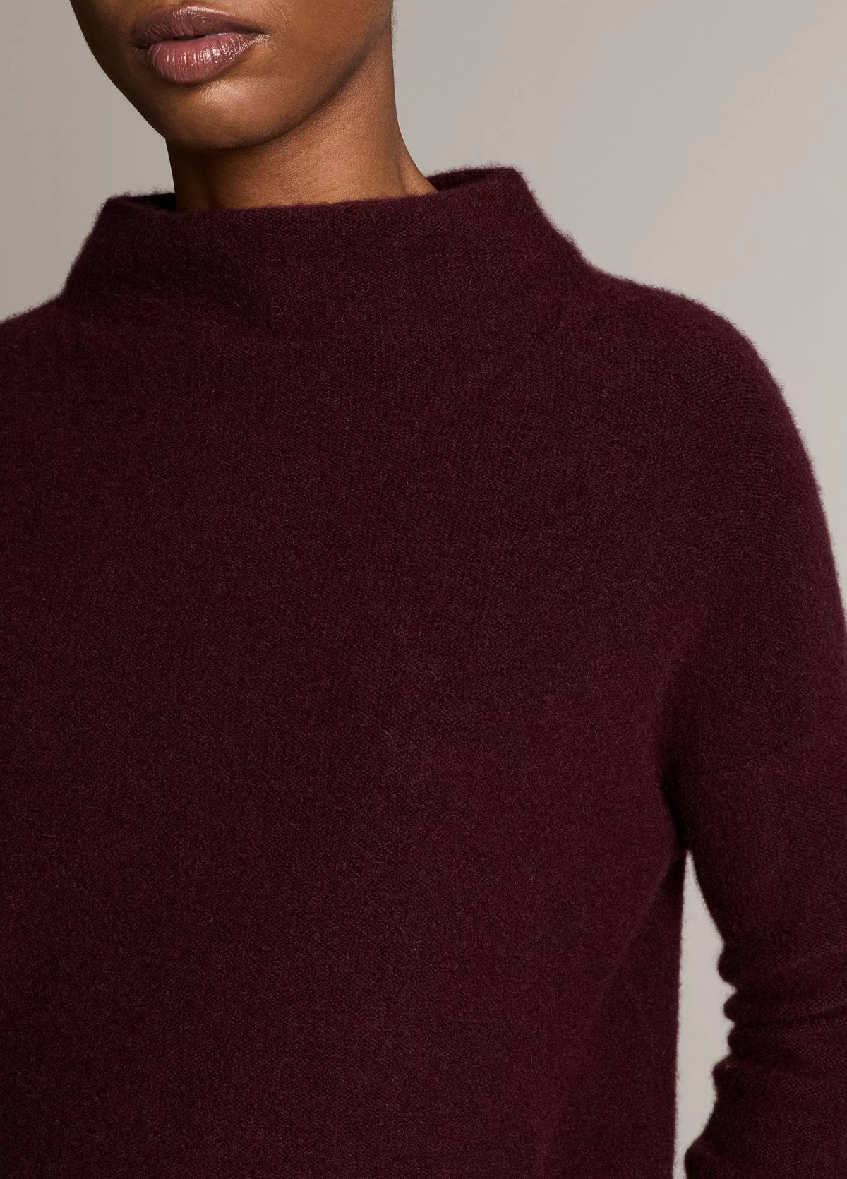 Vince Plush Cashmere Funnel-Neck Sweater