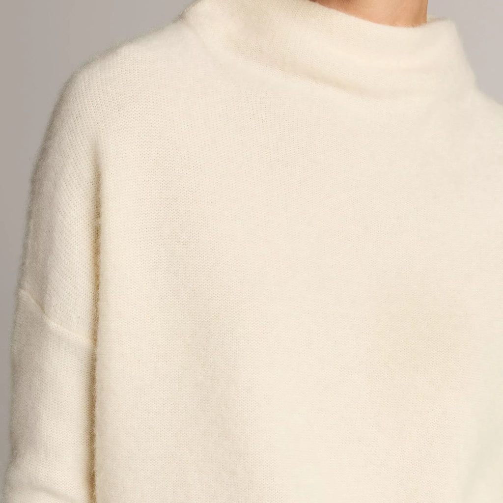 Vince Plush Cashmere Funnel-Neck Sweater