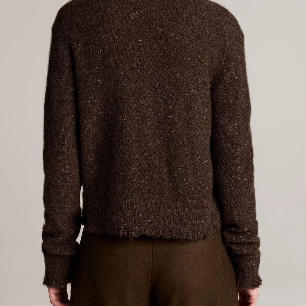 Vince Donegal Plush Cashmere Shrunken Cardigan