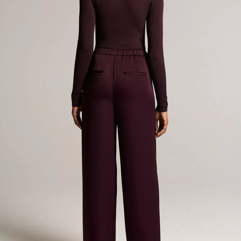Vince Satin Mid-Rise Drawstring Pant