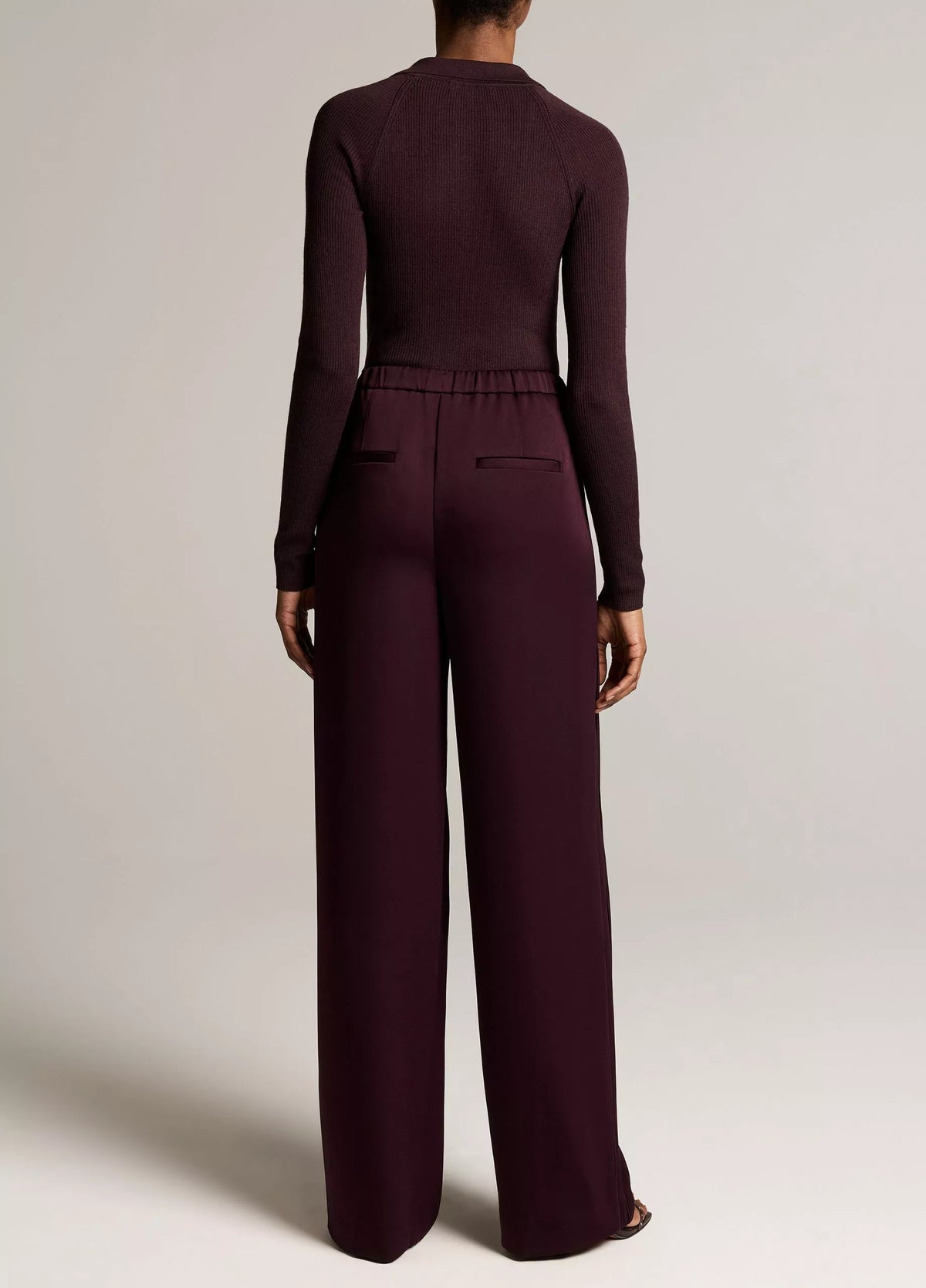 Vince Satin Mid-Rise Drawstring Pant