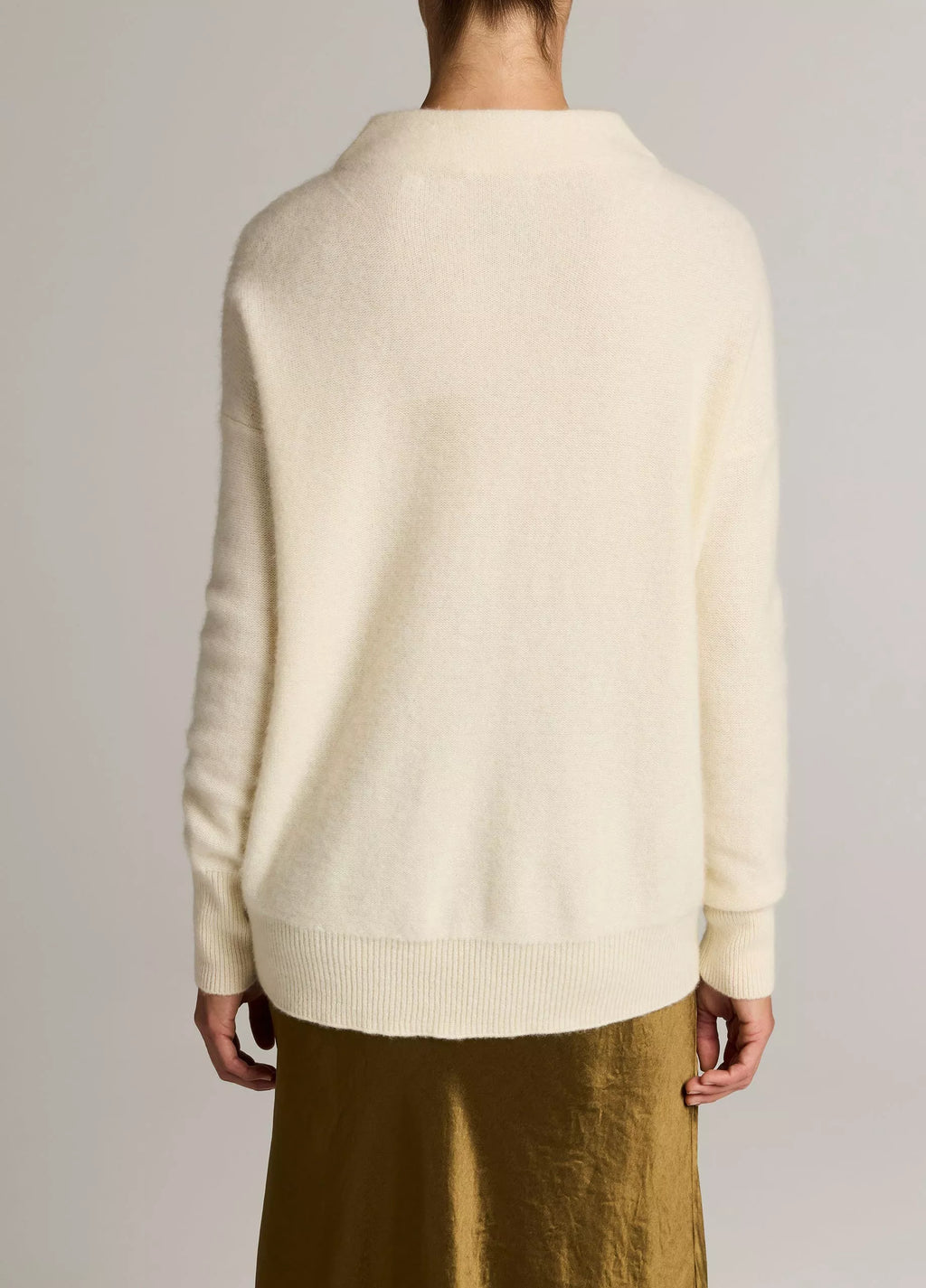 Vince Plush Cashmere Funnel-Neck Sweater