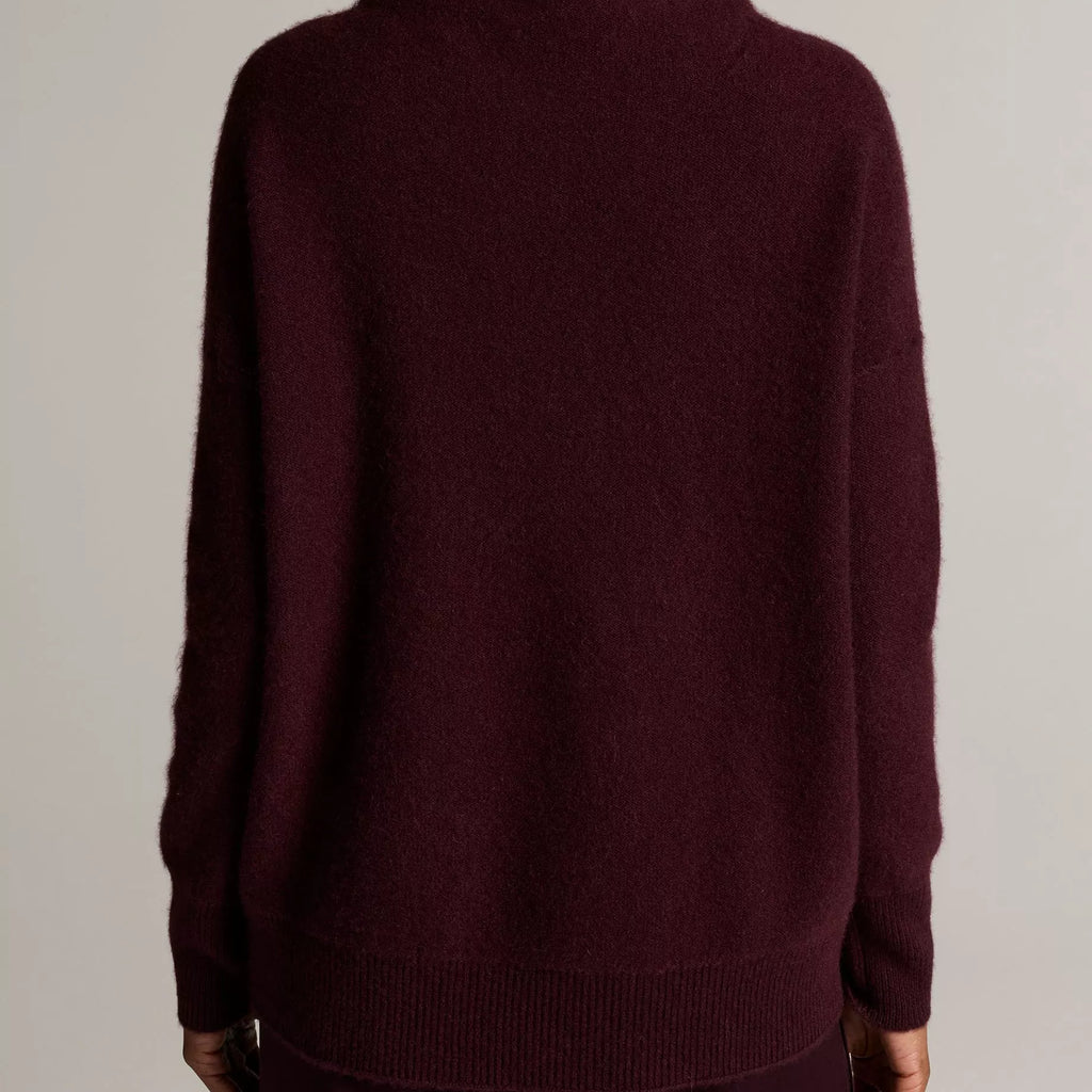 Vince Plush Cashmere Funnel-Neck Sweater