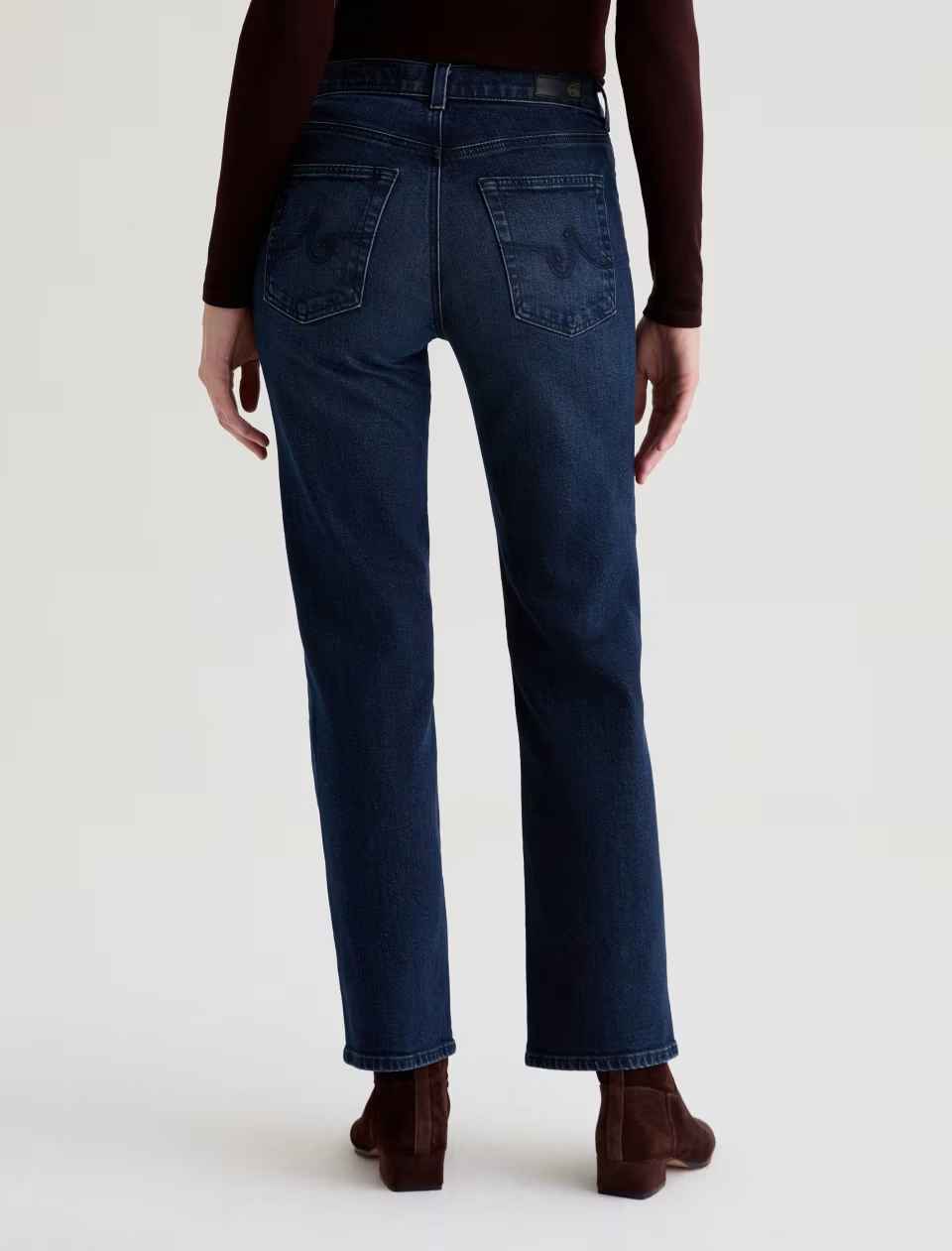 AG Brinley Mid-Rise Straight Jeans