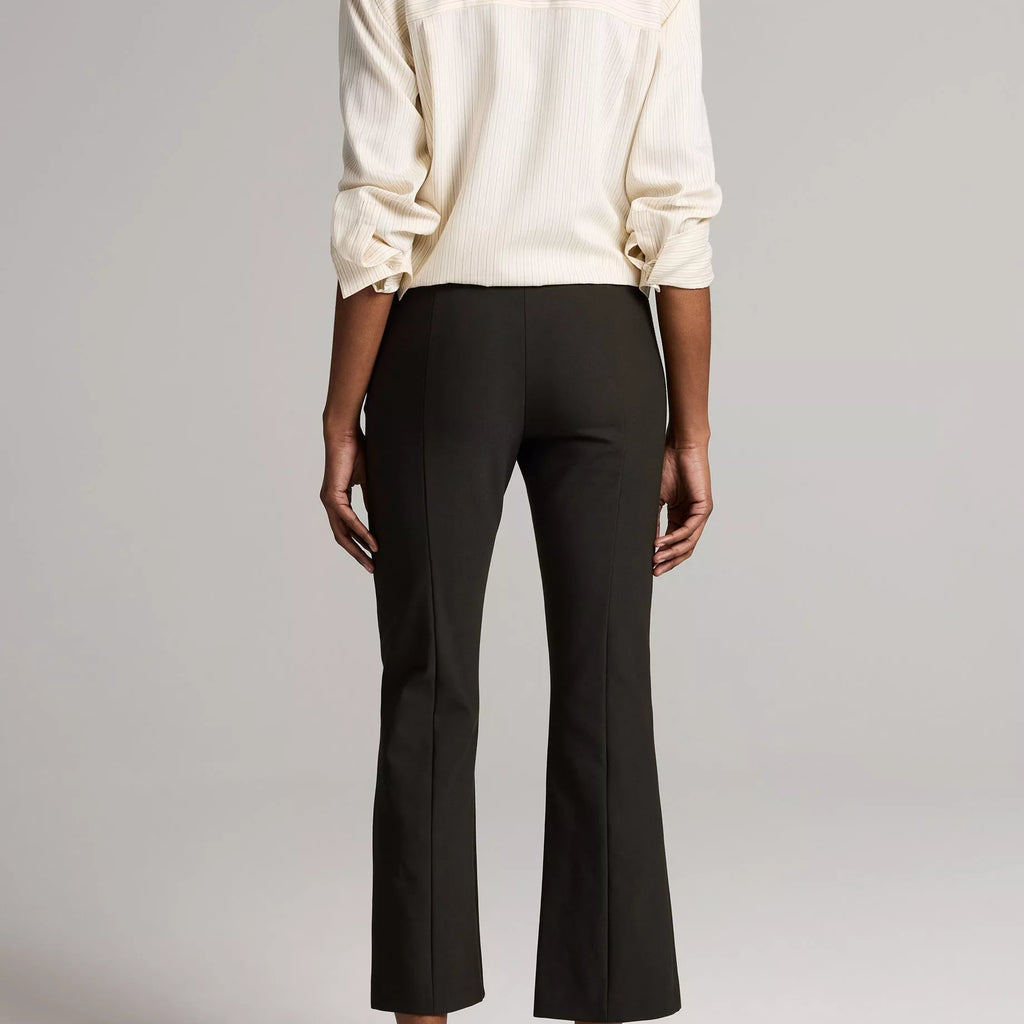 Vince Niki Mid-Rise Pintuck Crop Flare Pant