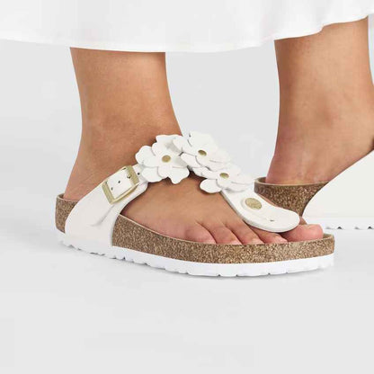 Birkenstock Gizeh Flower Leather Sandal