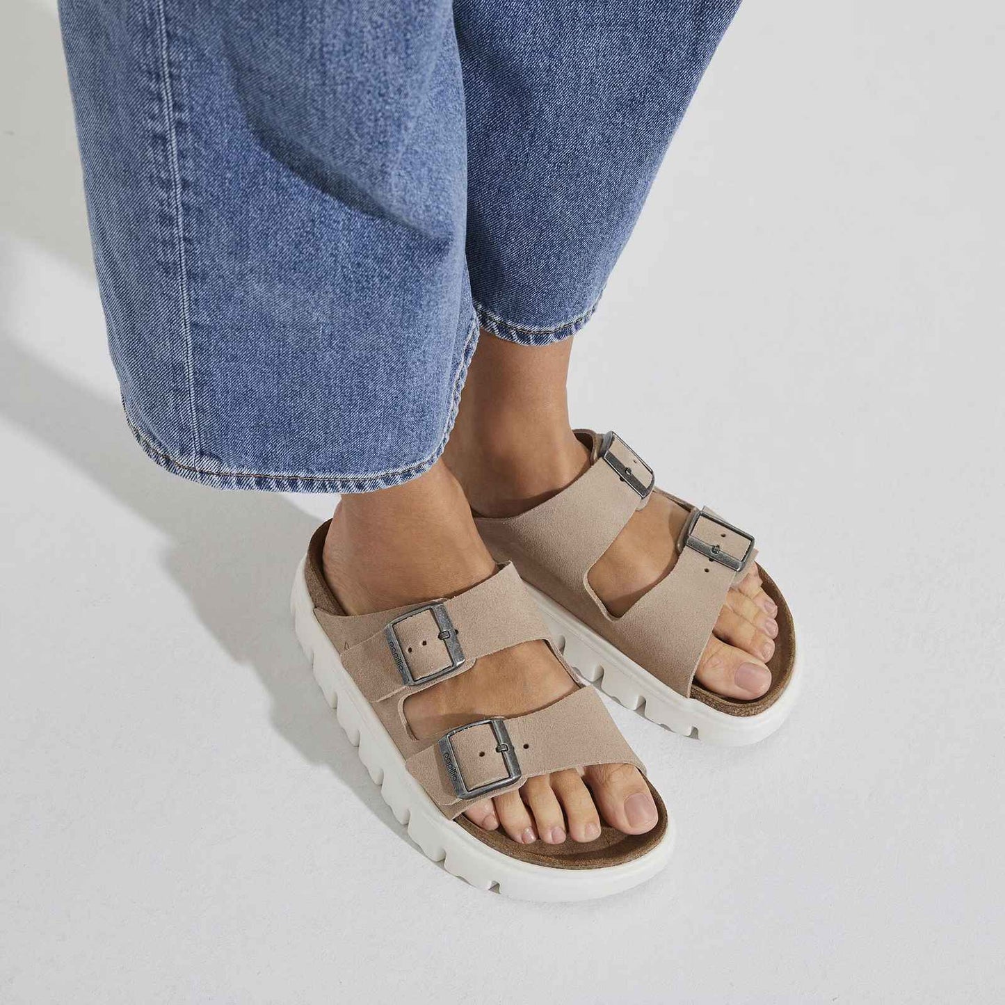 Birkenstock Arizona Chunky Suede Leather Sandal