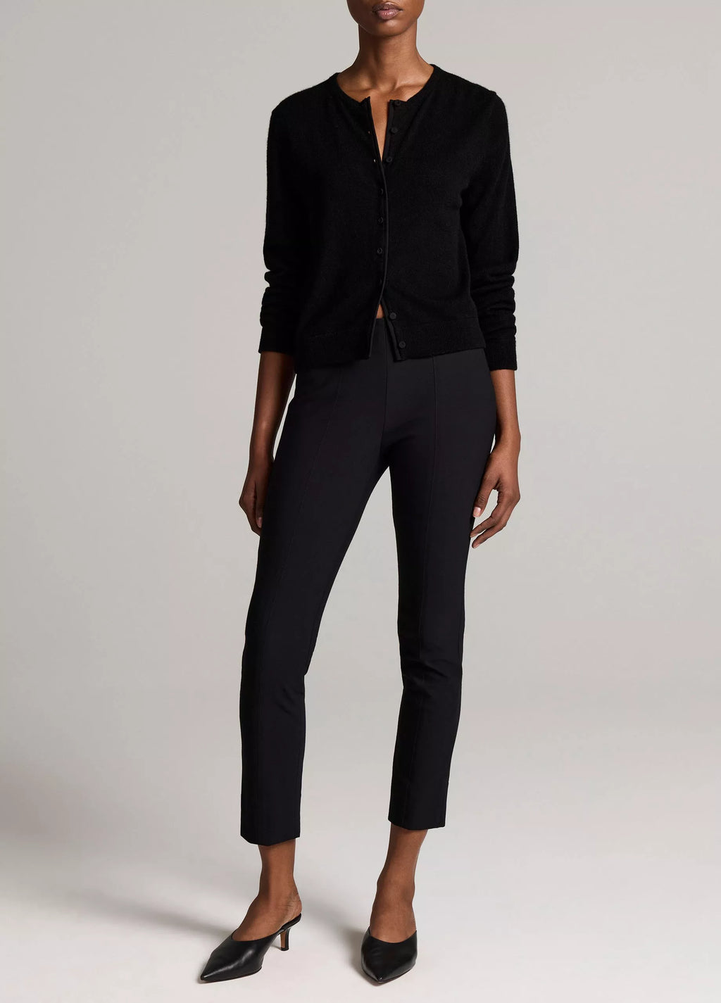 Vince Wool-Blend Mixed-Media Cardigan