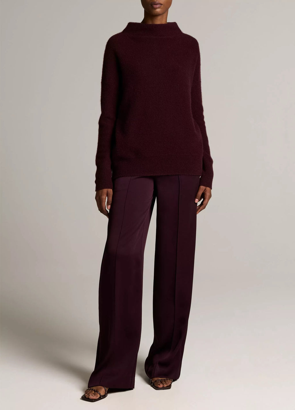 Vince Plush Cashmere Funnel-Neck Sweater