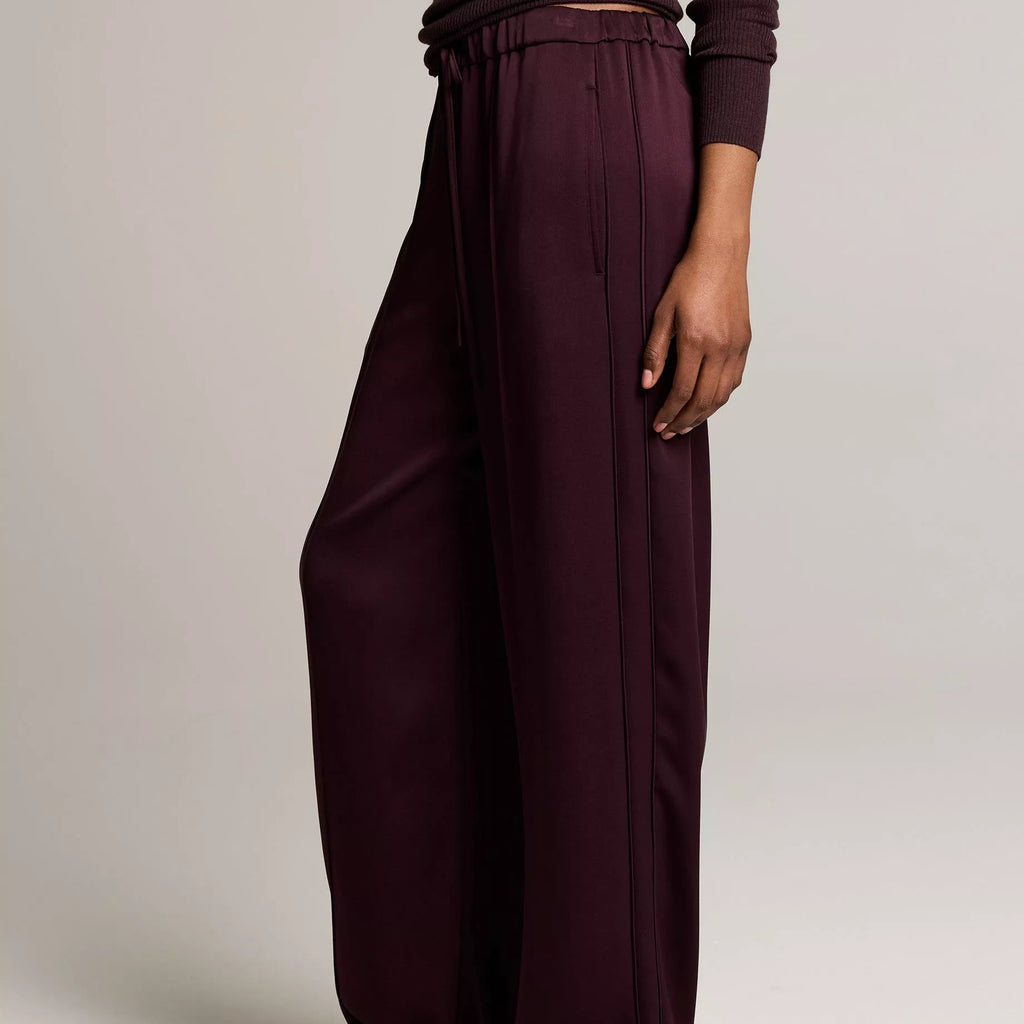 Vince Satin Mid-Rise Drawstring Pant