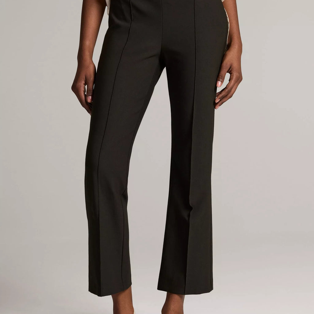 Vince Niki Mid-Rise Pintuck Crop Flare Pant