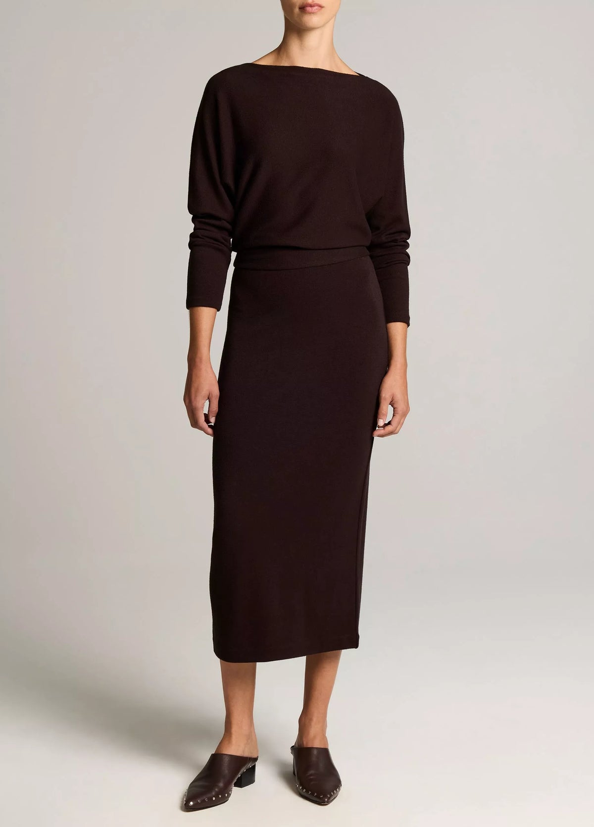Vince Cozy Stretch-Jersey Midi Dress