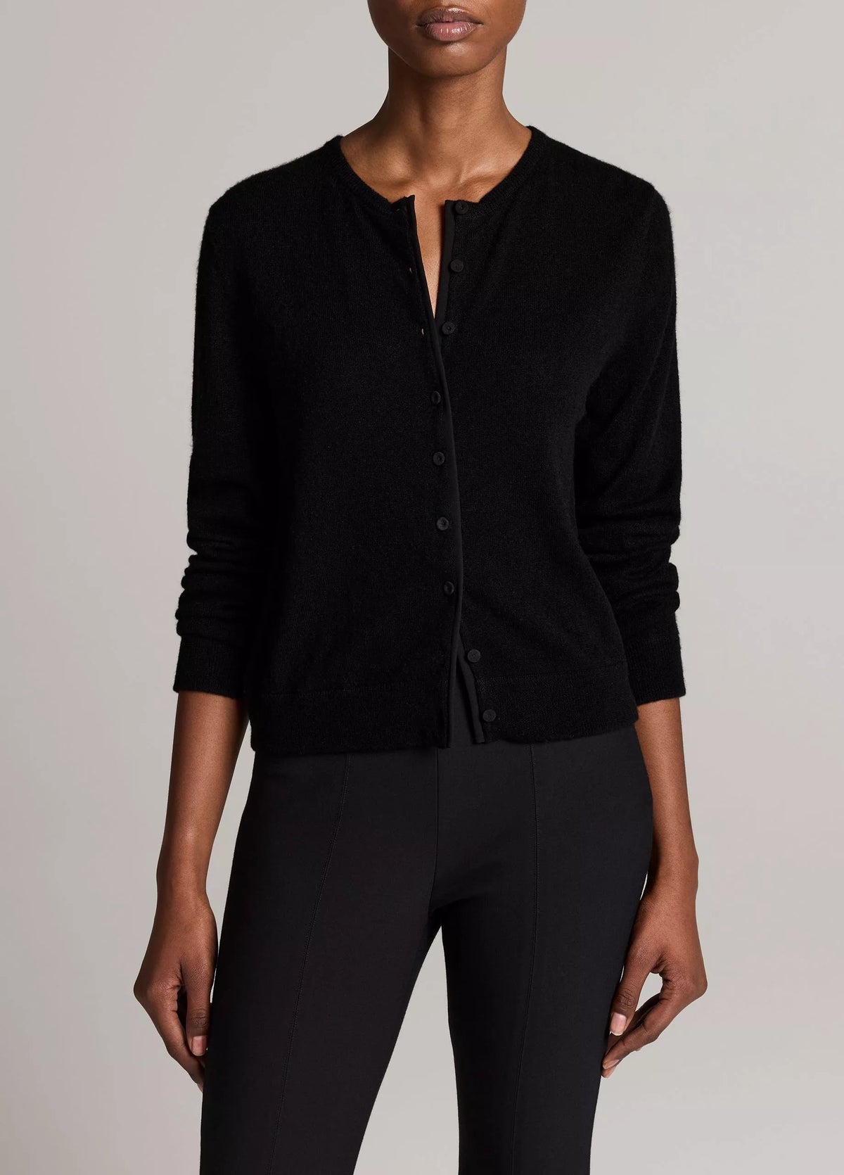 Vince Wool-Blend Mixed-Media Cardigan