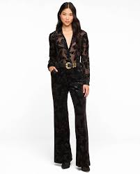 L'Agence Laurent Velvet Blouse