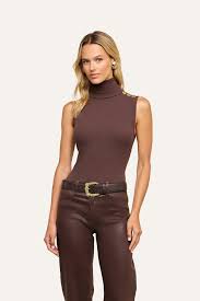 L'Agence Ceci Sleeveless Turtleneck
