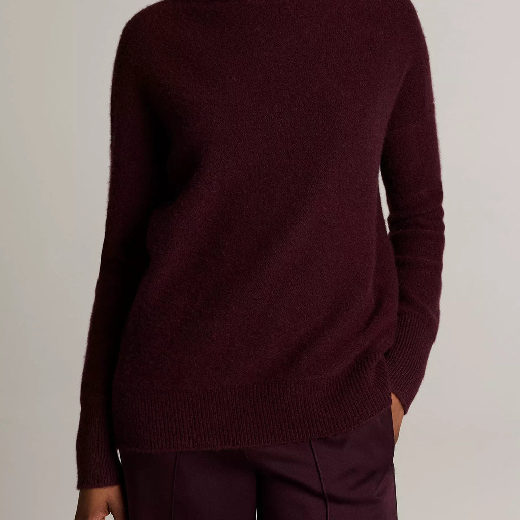 Vince Plush Cashmere Funnel-Neck Sweater