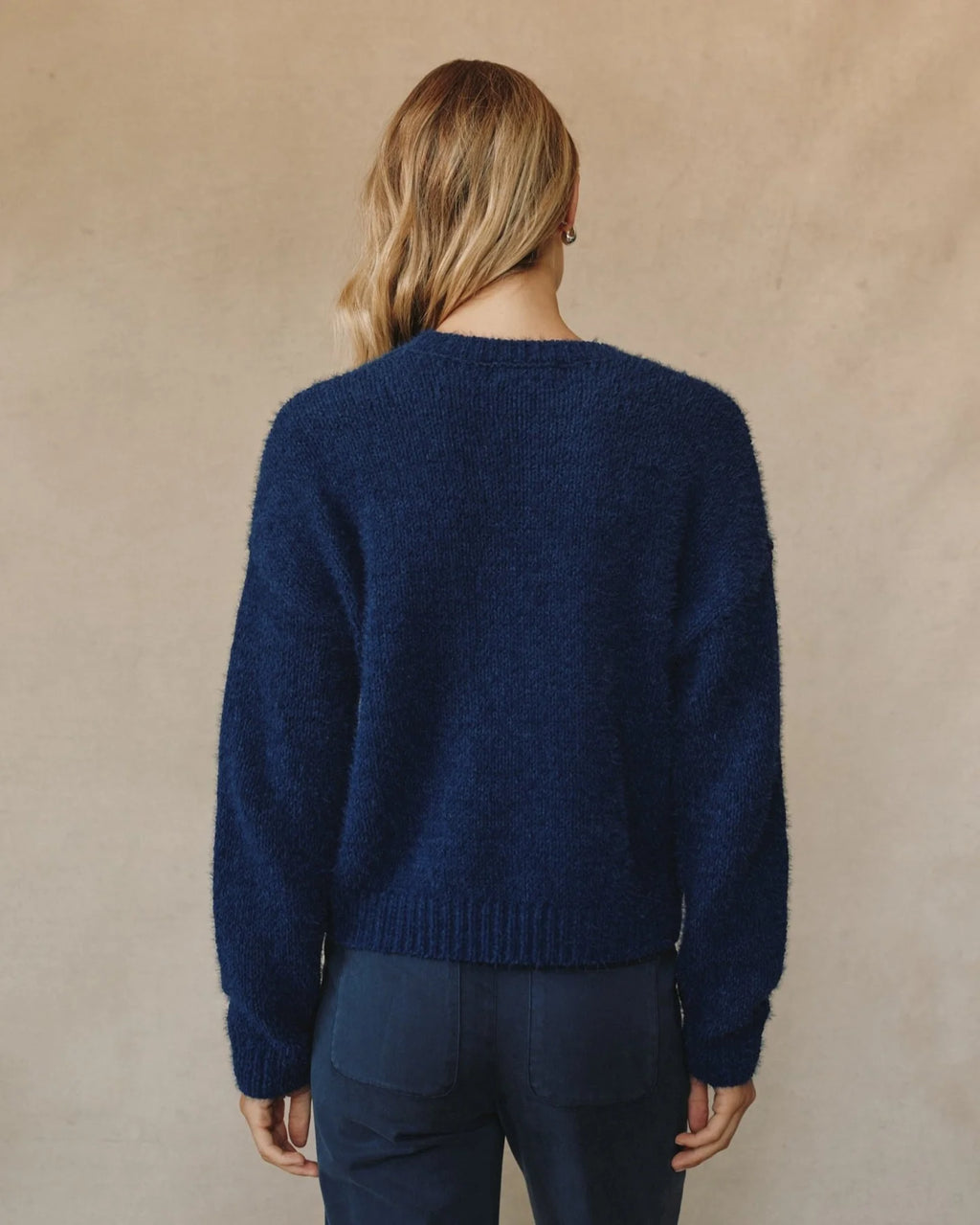 Bella Dahl Drop Shoulder Fuzzy Chenille Sweater