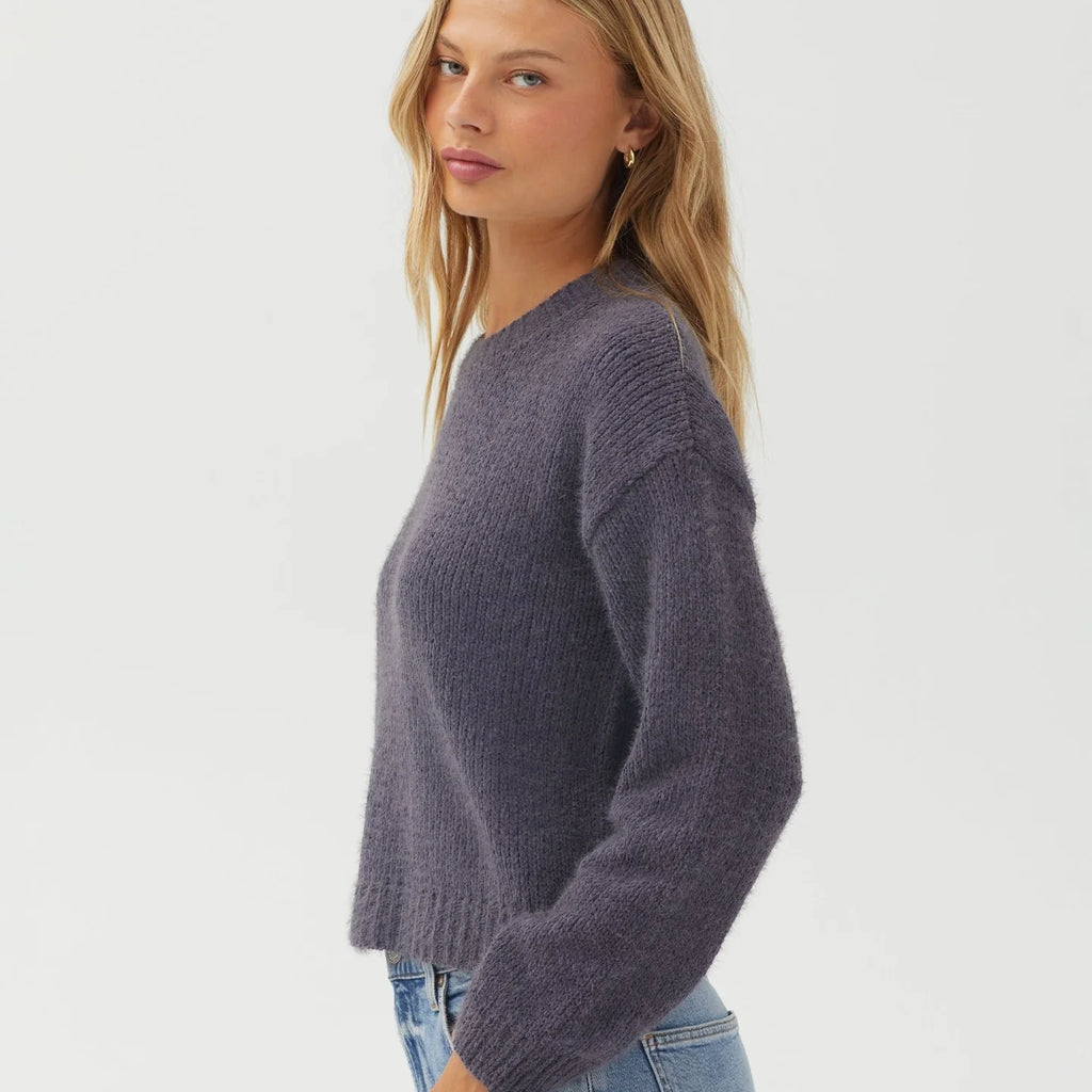Bella Dahl Drop Shoulder Fuzzy Chenille Sweater