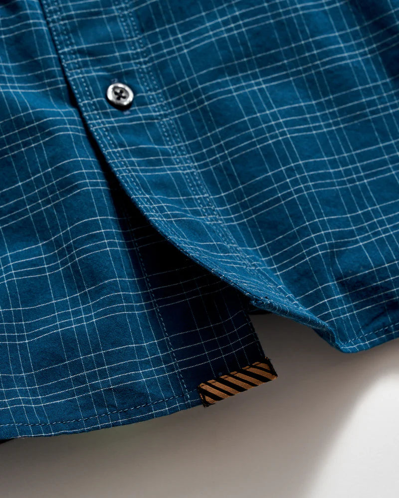 Billy Reid Dobby Line Plaid Tuscumbia Shirt Button Down