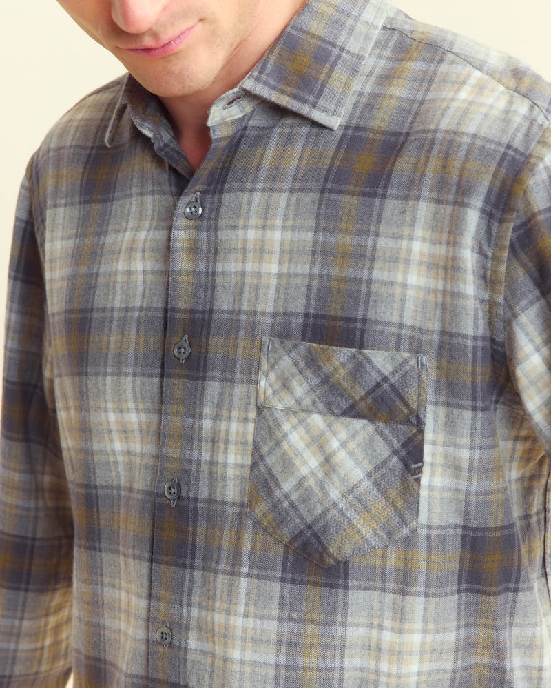 Billy Reid Herringbone Melange John T Shirt