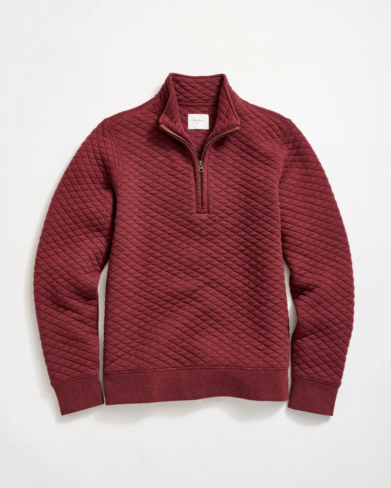 Billy Reid Diamond Quilt Half Zip