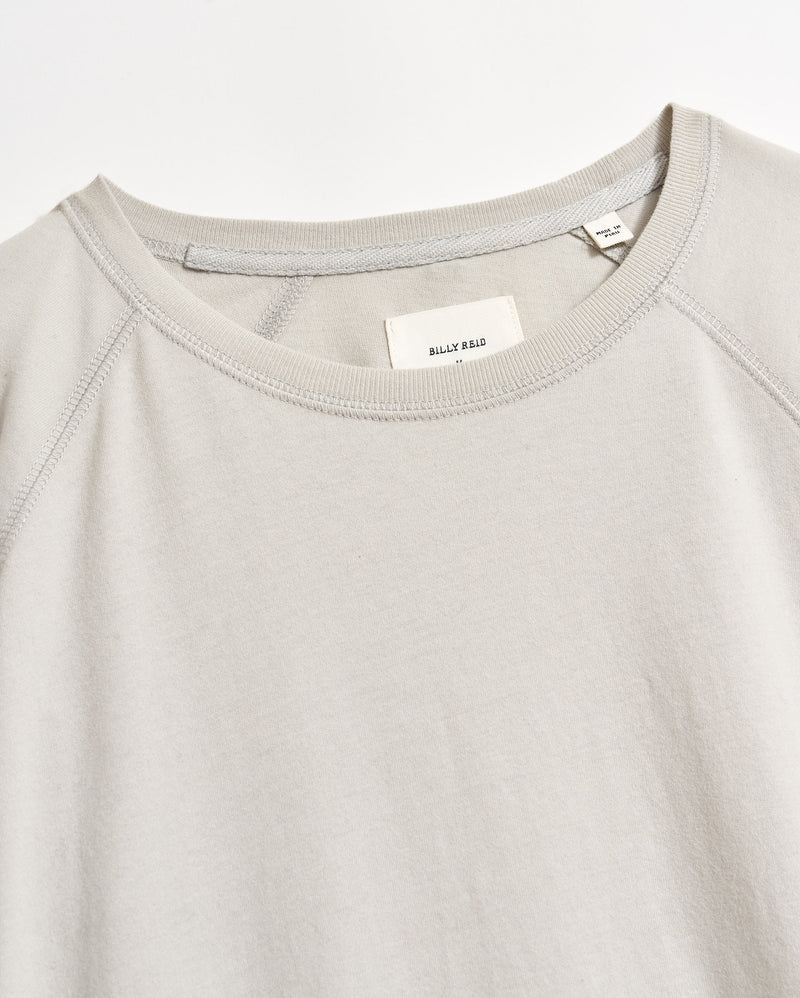 Billy Reid Long Sleeve Sueded Cotton Crew