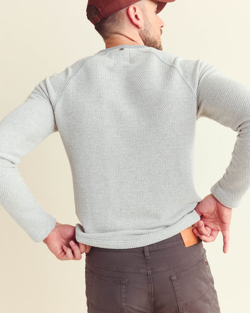 Billy Reid Long Sleeve Tuck Terry Crew