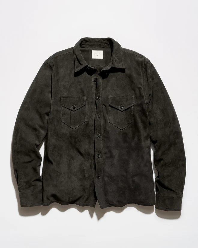 Billy Reid Featherweight Suede Scout Shirt
