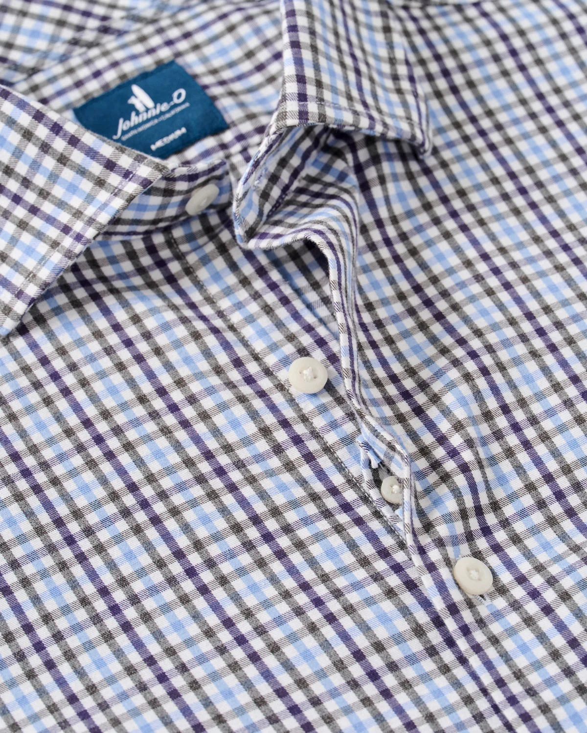 Johnnie-O Natural Performance Button Down Shirt - Highland Pane