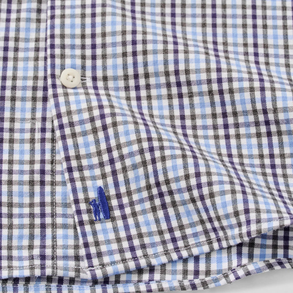 Johnnie-O Natural Performance Button Down Shirt - Highland Pane