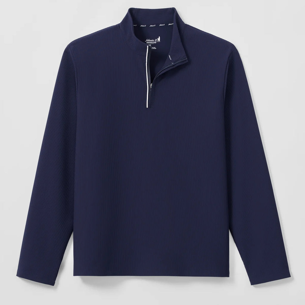 Johnnie-O Hoppin Ribbed Knit Performance 1/4 Zip Pullover