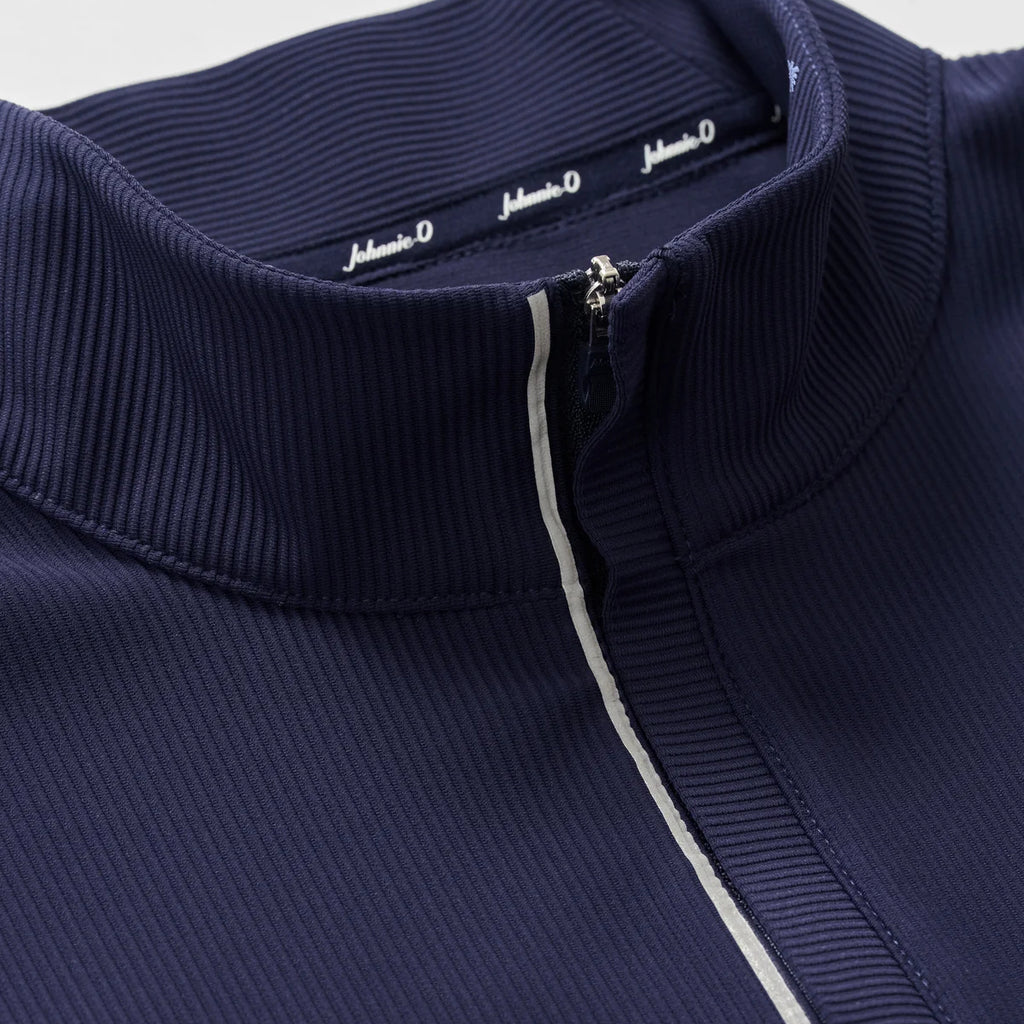 Johnnie-O Hoppin Ribbed Knit Performance 1/4 Zip Pullover