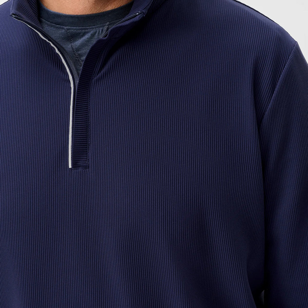 Johnnie-O Hoppin Ribbed Knit Performance 1/4 Zip Pullover