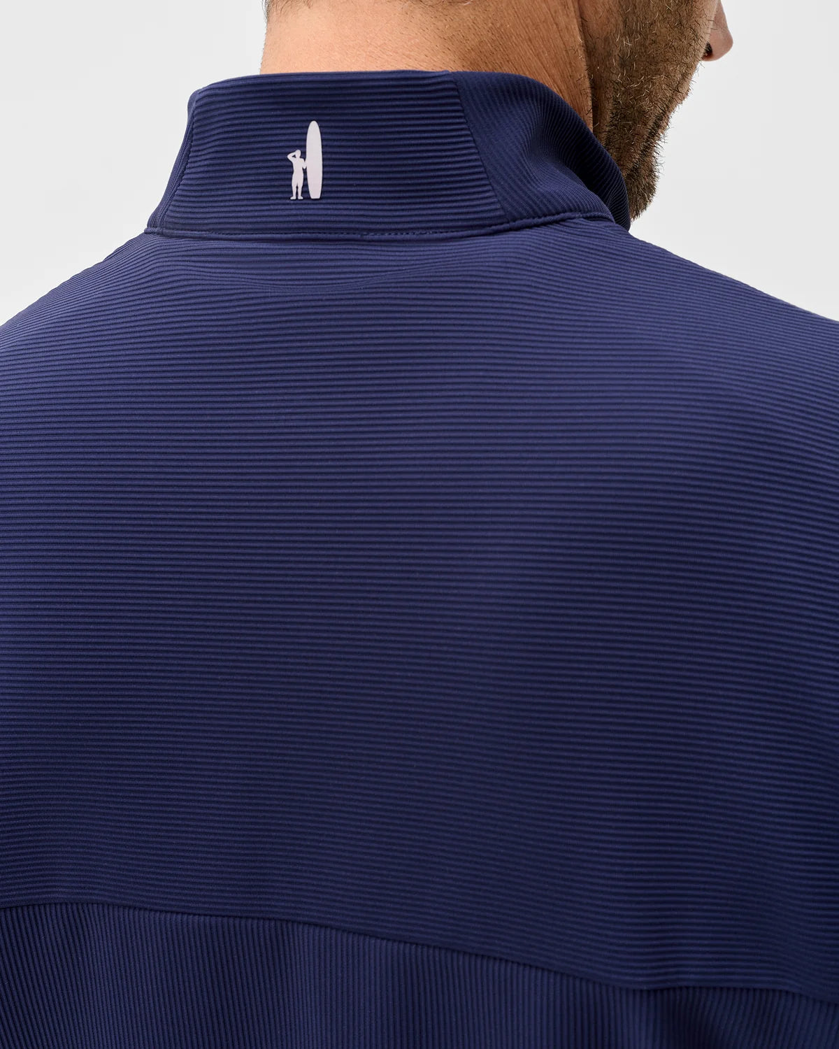 Johnnie-O Hoppin Ribbed Knit Performance 1/4 Zip Pullover