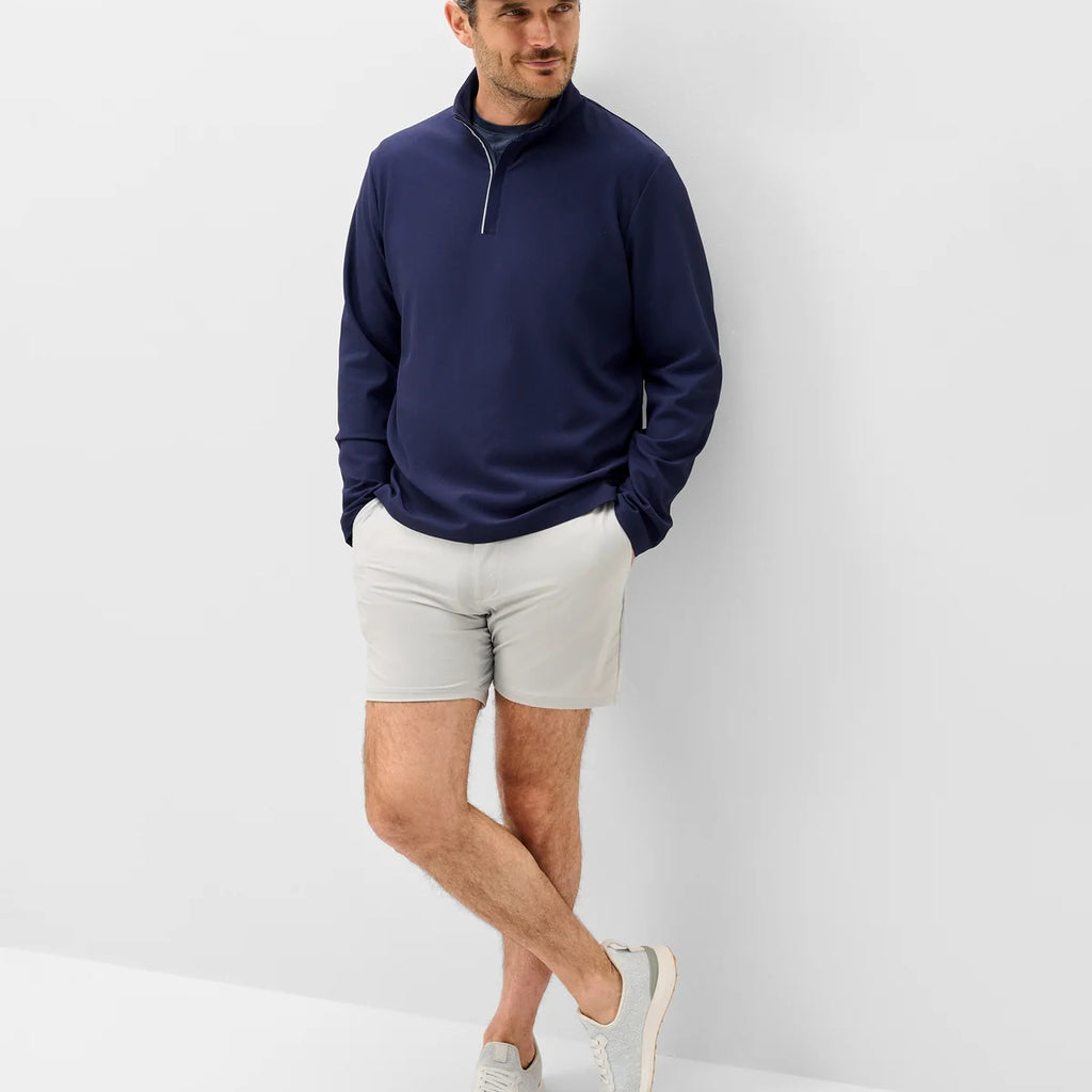 Johnnie-O Hoppin Ribbed Knit Performance 1/4 Zip Pullover
