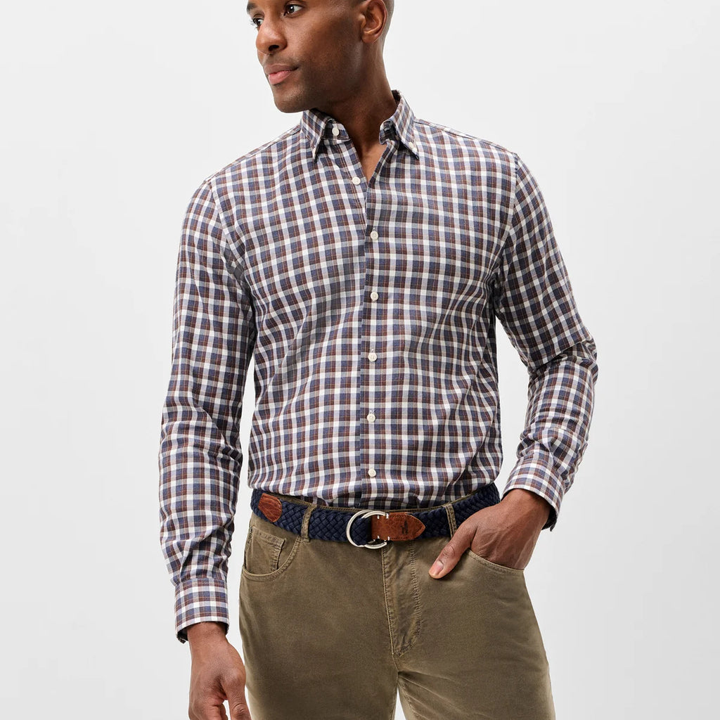 Johnnie-O Natural Performance Button Down Shirt - Oak Bluffs Plaid