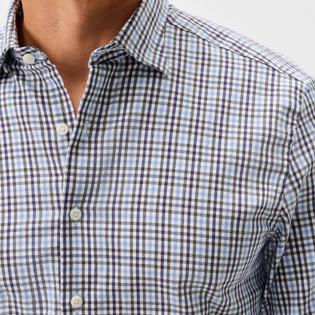 Johnnie-O Natural Performance Button Down Shirt - Highland Pane