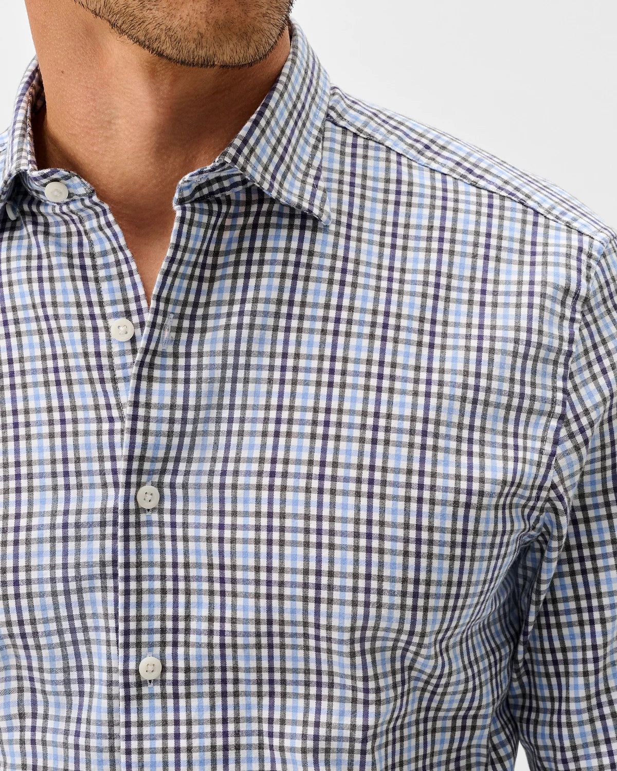 Johnnie-O Natural Performance Button Down Shirt - Highland Pane