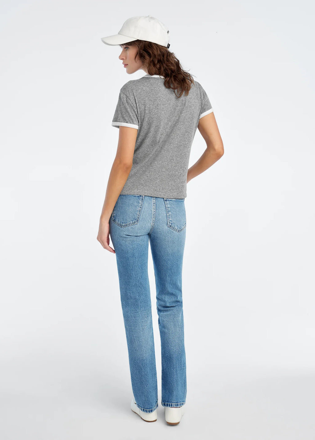 Favorite Daughter The Collegiate Logo Ringer Tee