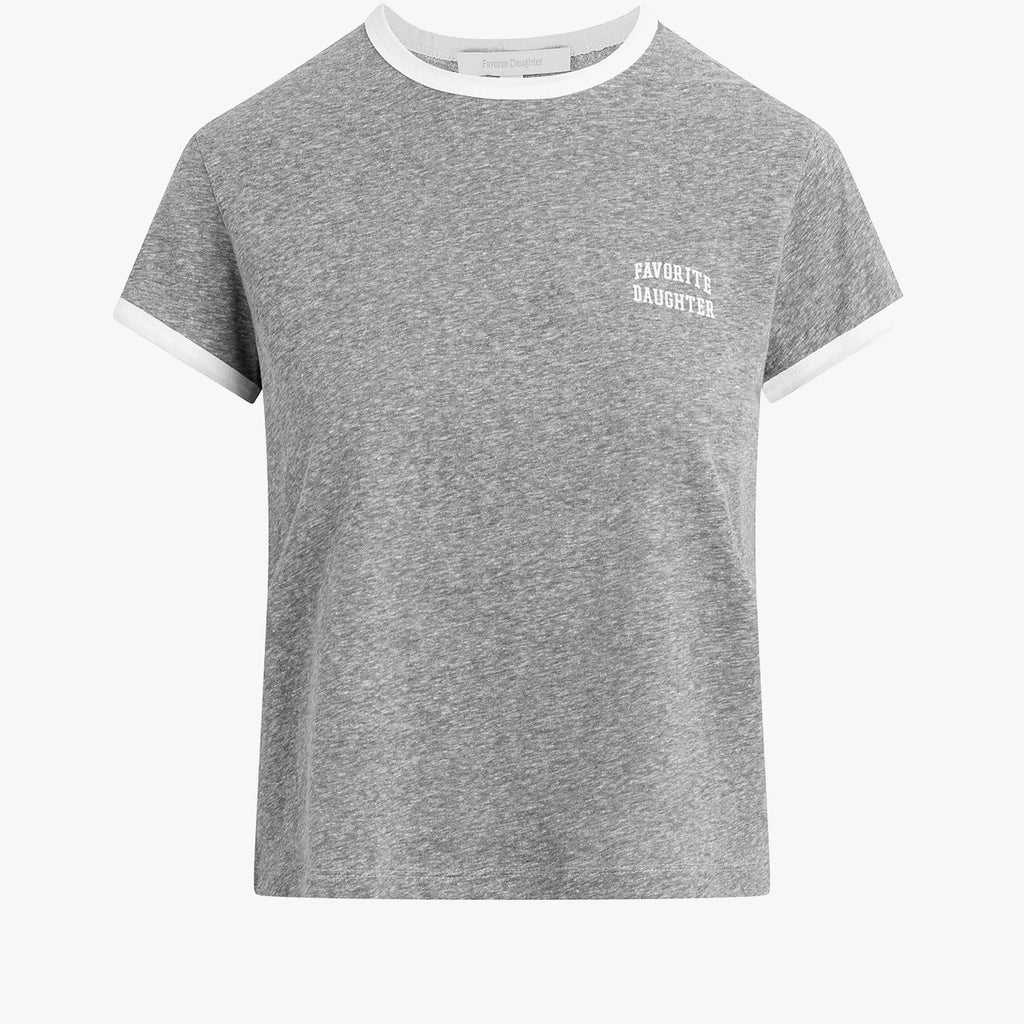 Favorite Daughter The Collegiate Logo Ringer Tee