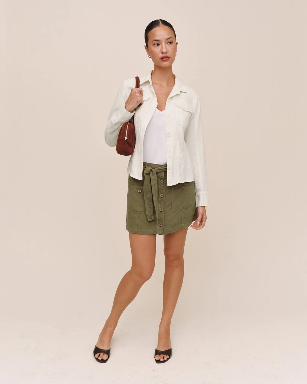 Bella Dahl Fitted Trucker Shirt