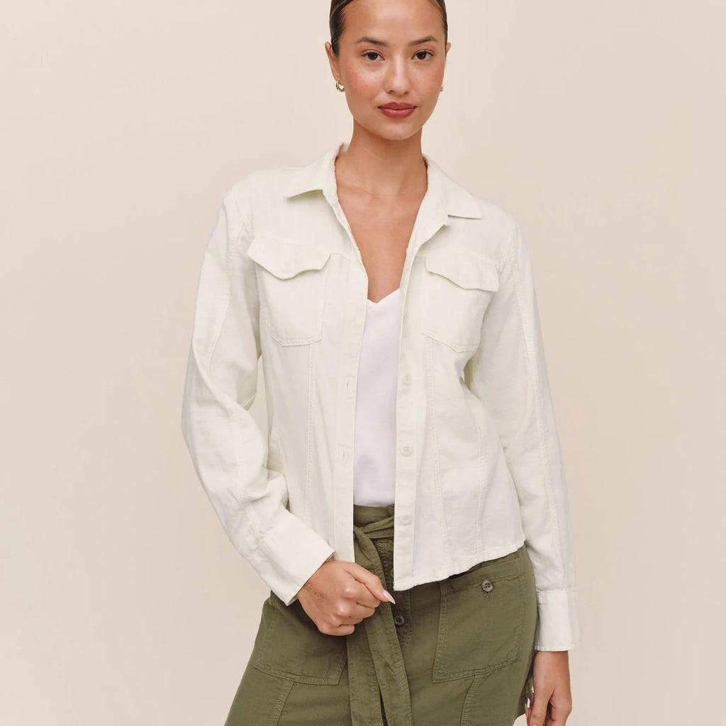 Bella Dahl Fitted Trucker Shirt