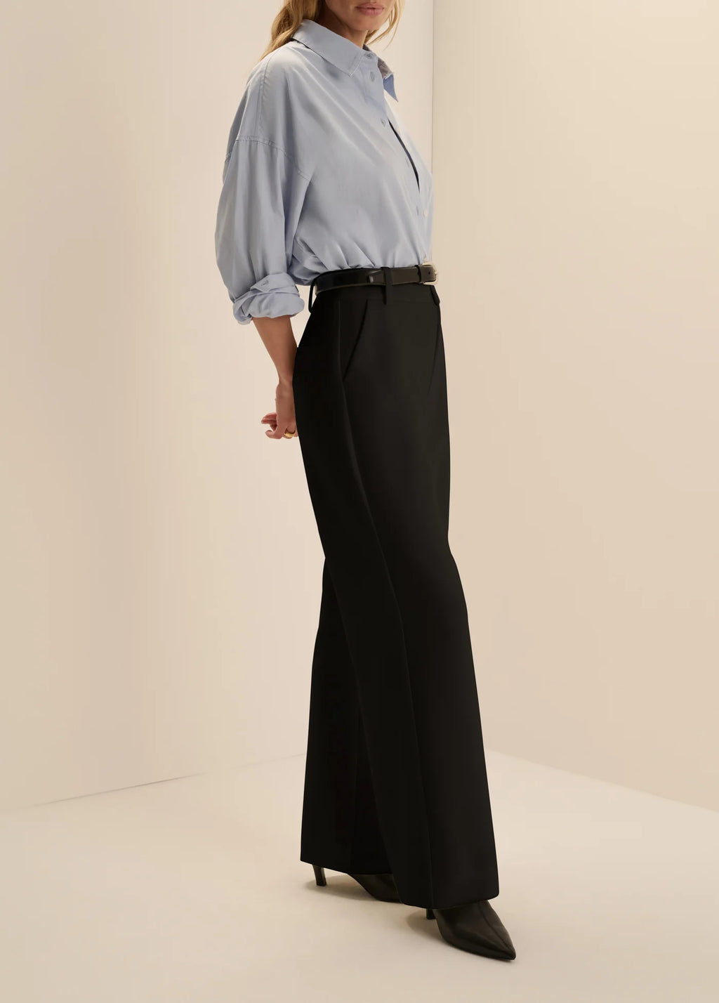 Favorite Daughter The Petite Jones Wide Leg Pant