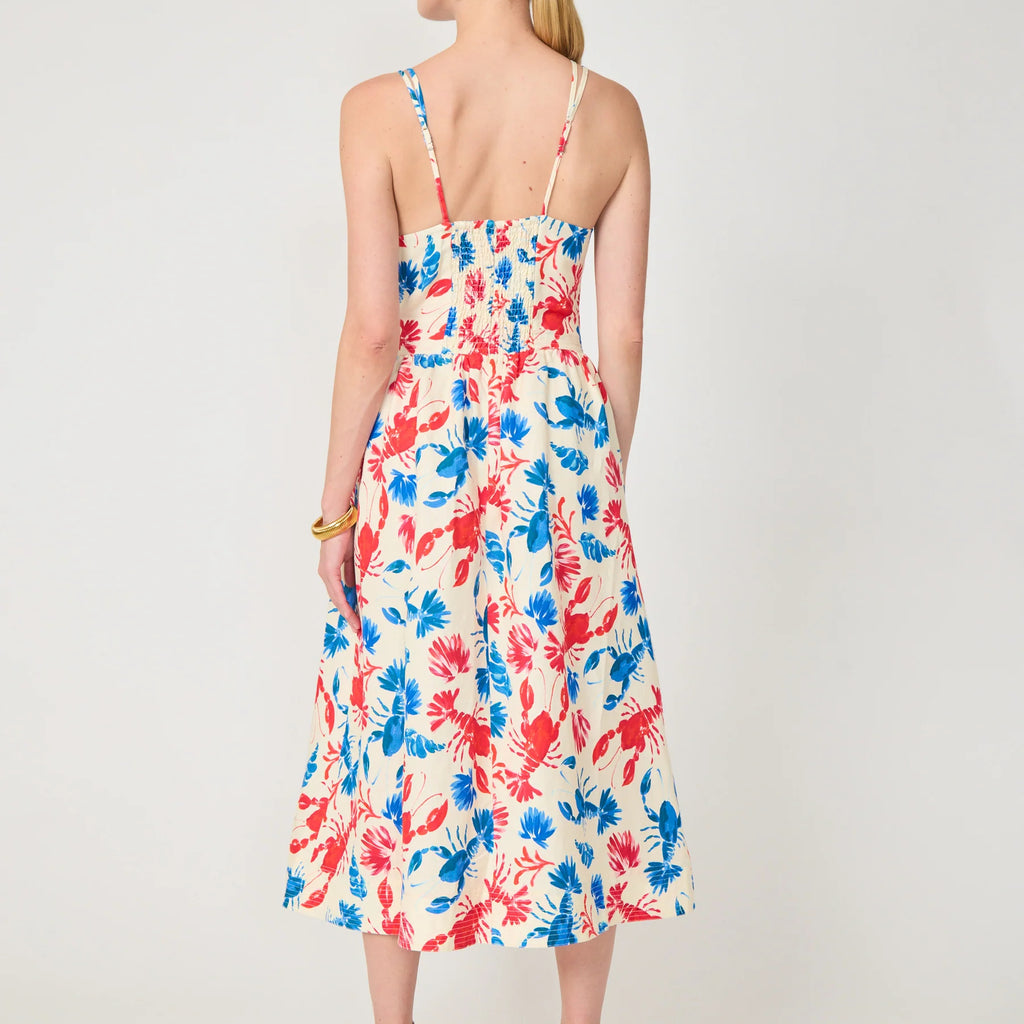 Gilner Farrar Floria dress in Lobster Print