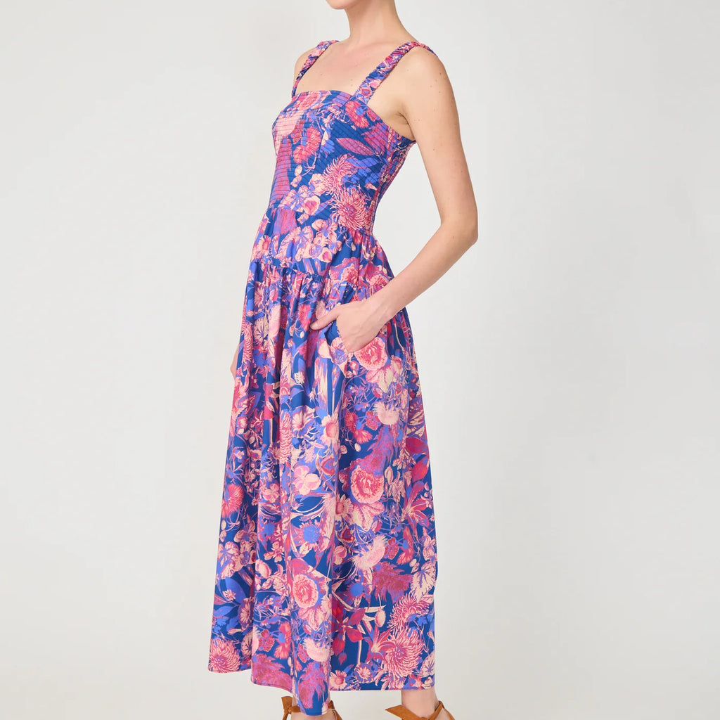Gilner Farrar Julien dress in Rose Bushes