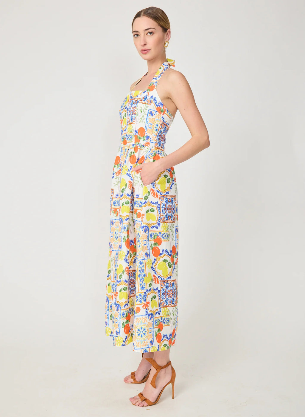 Gilner Farrar Colby Dress Naples Print