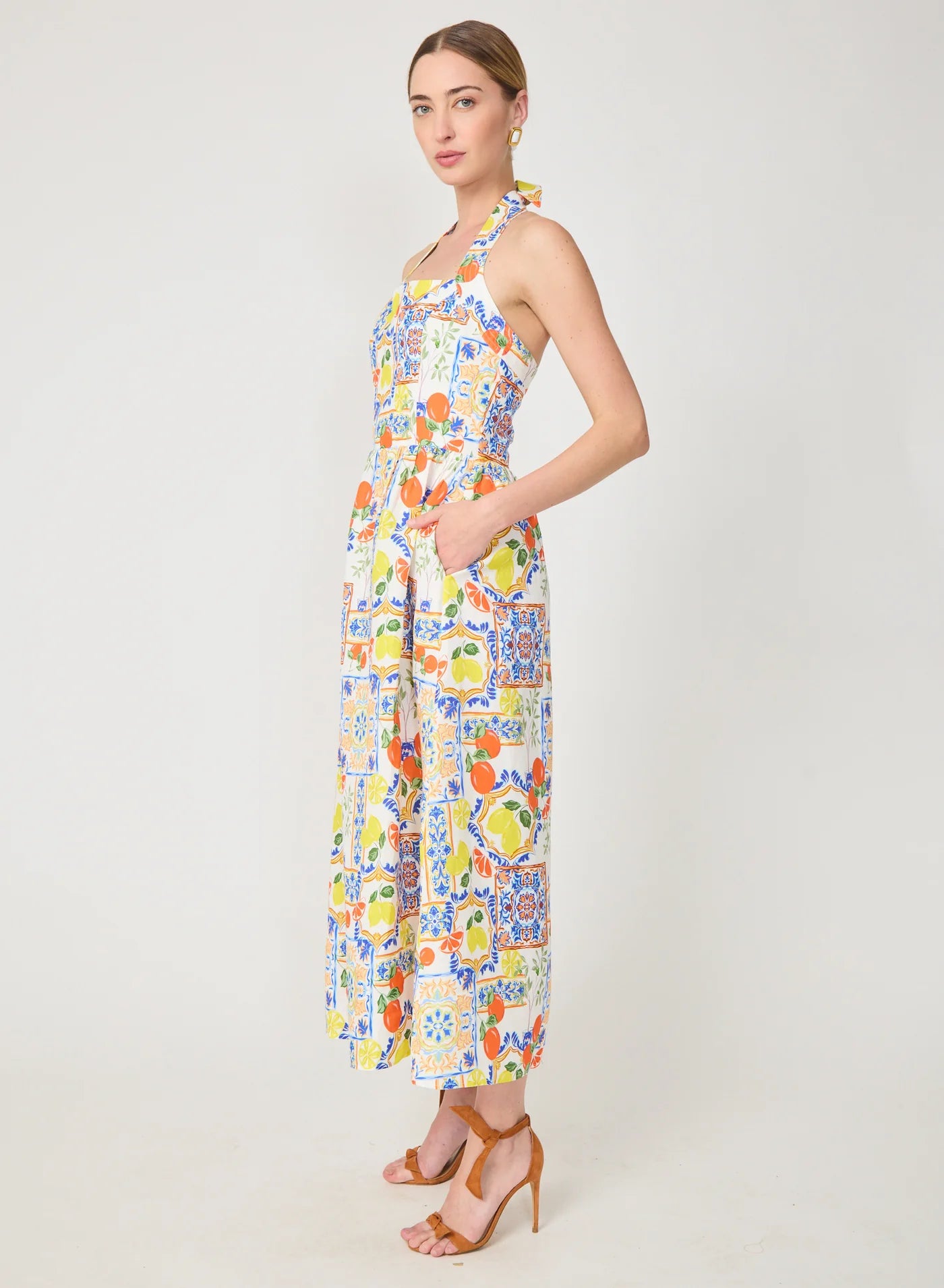 Gilner Farrar Colby Dress Naples Print
