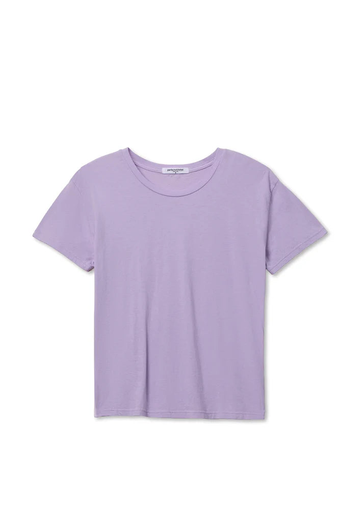 Perfect White Tee Harley Crispy Lightweight Cotton Boxy Crew Tee
