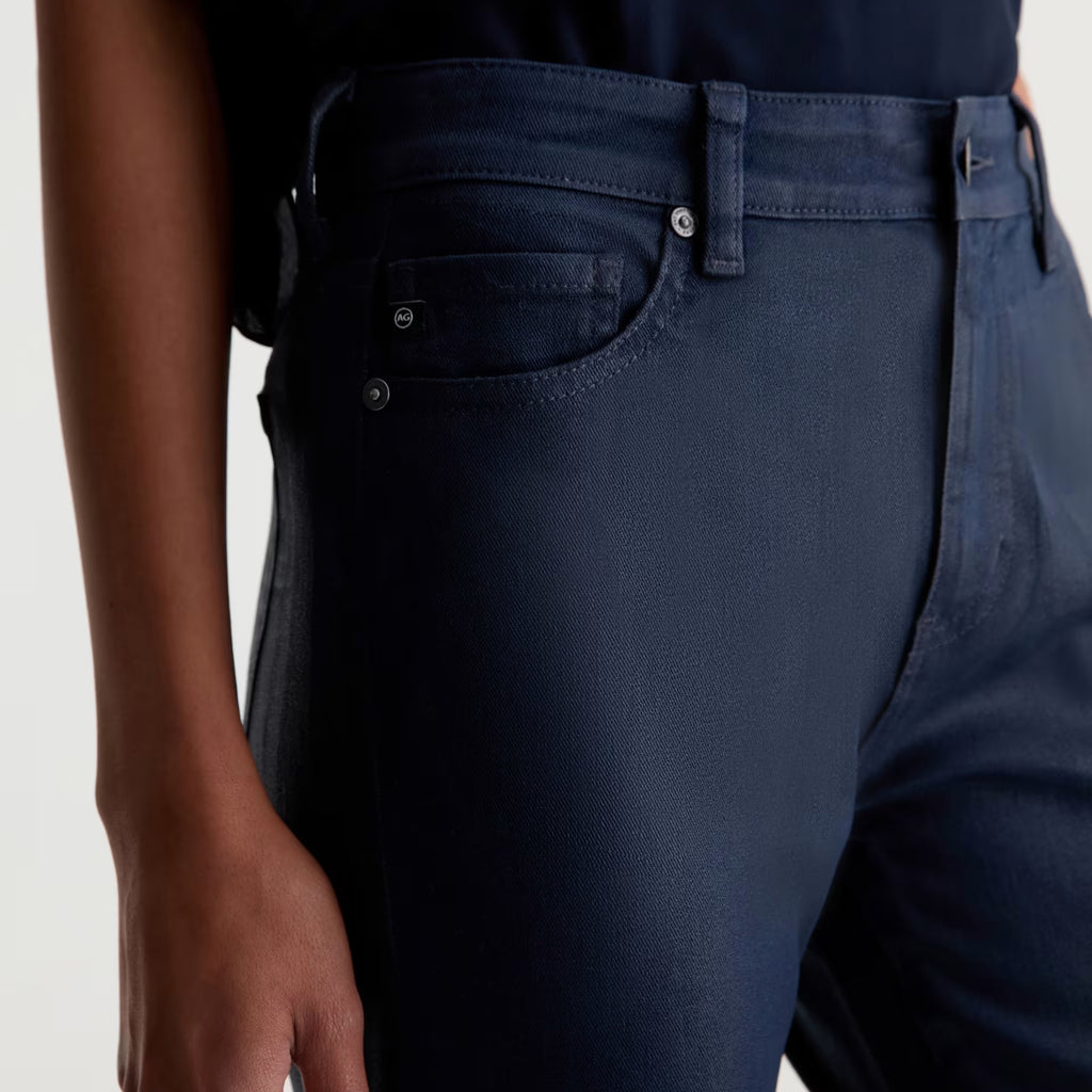 AG Mari Coated Jean Mid-Rise Slim Straight