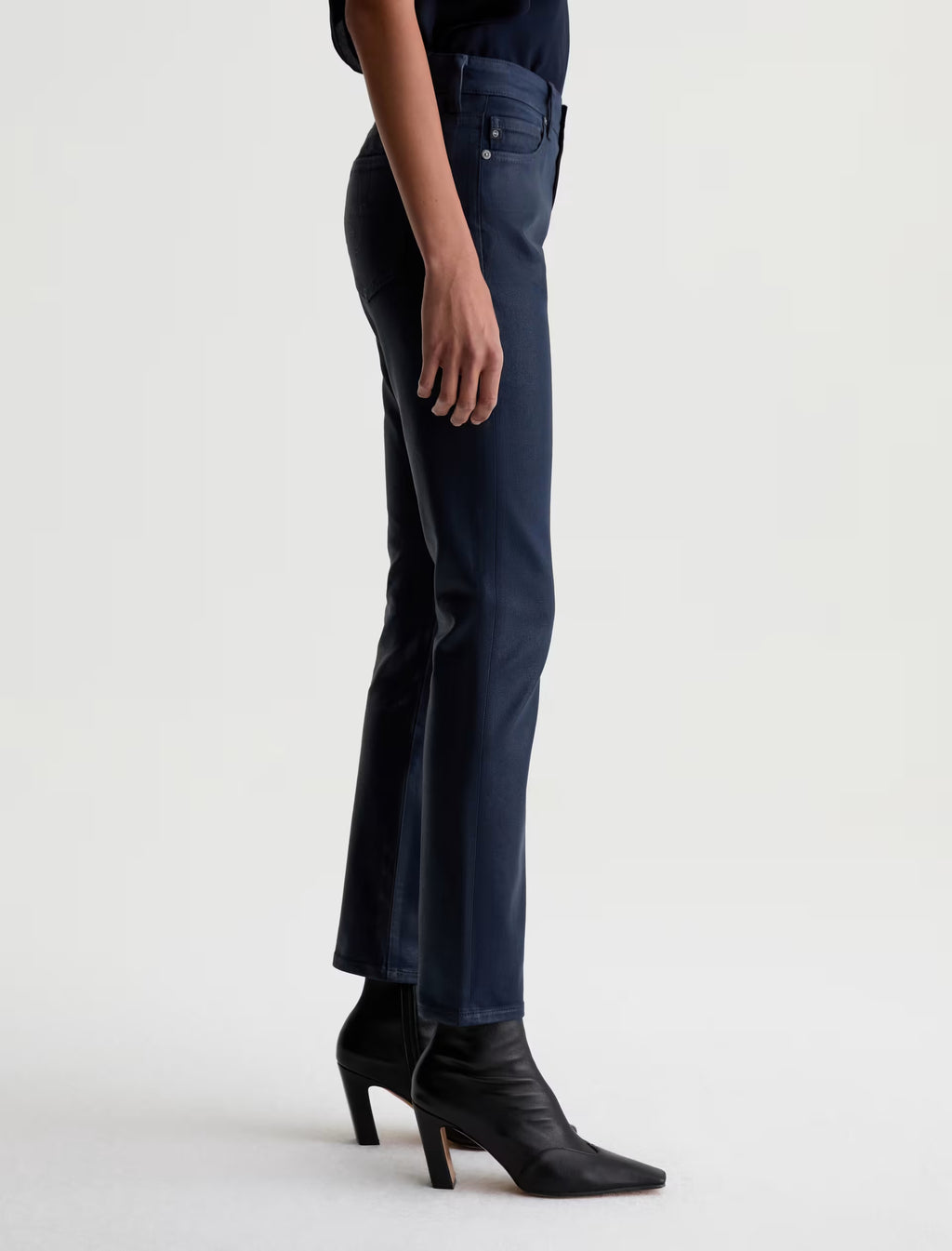 AG Mari Coated Jean Mid-Rise Slim Straight
